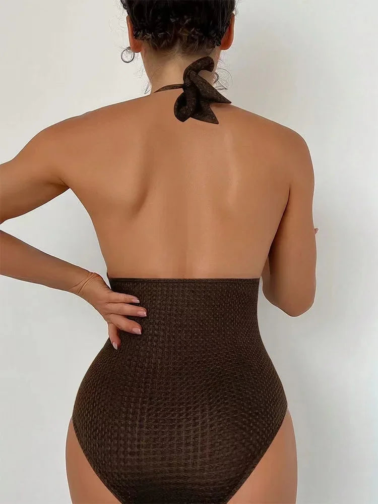 Women's Backless Tummy Control Swimsuit