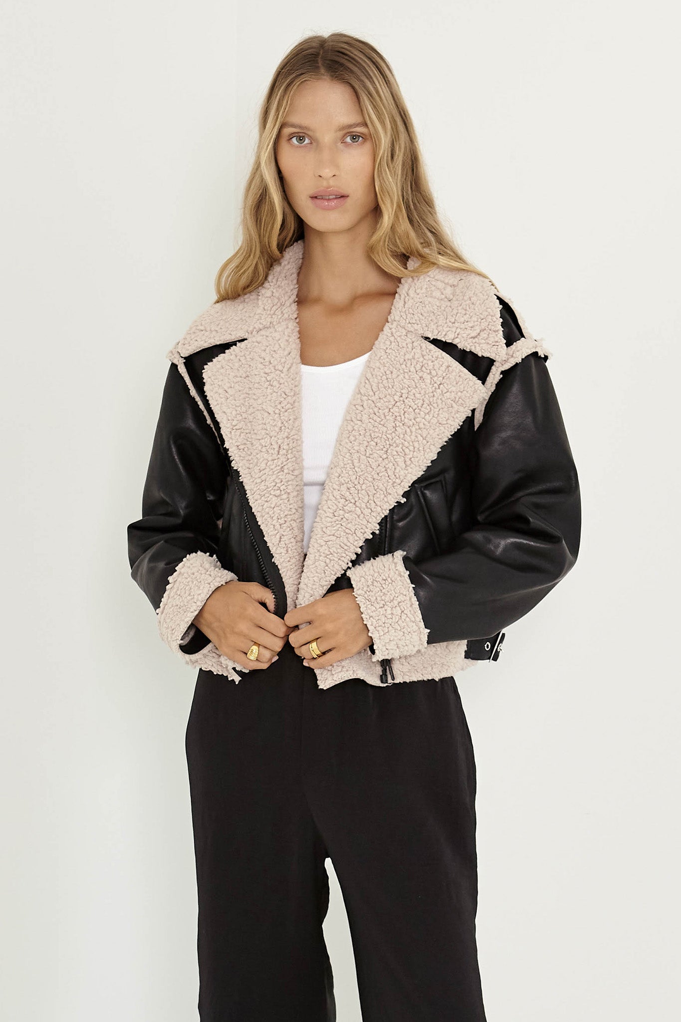 Duglam® - Billie Aviator Jacket Black Chic