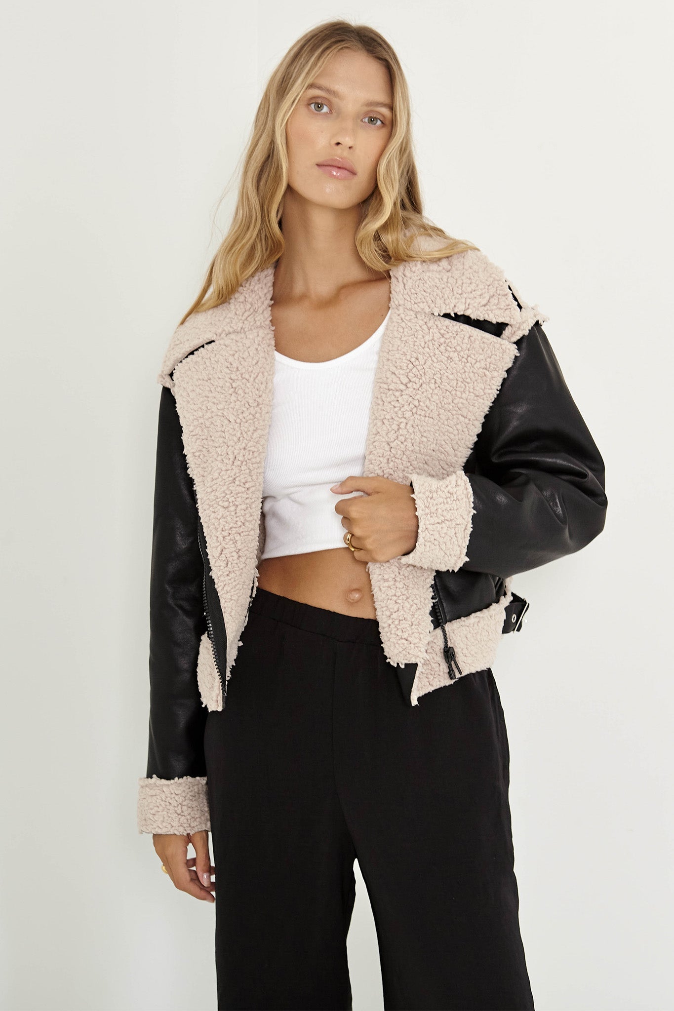 Duglam® - Billie Aviator Jacket Black Chic
